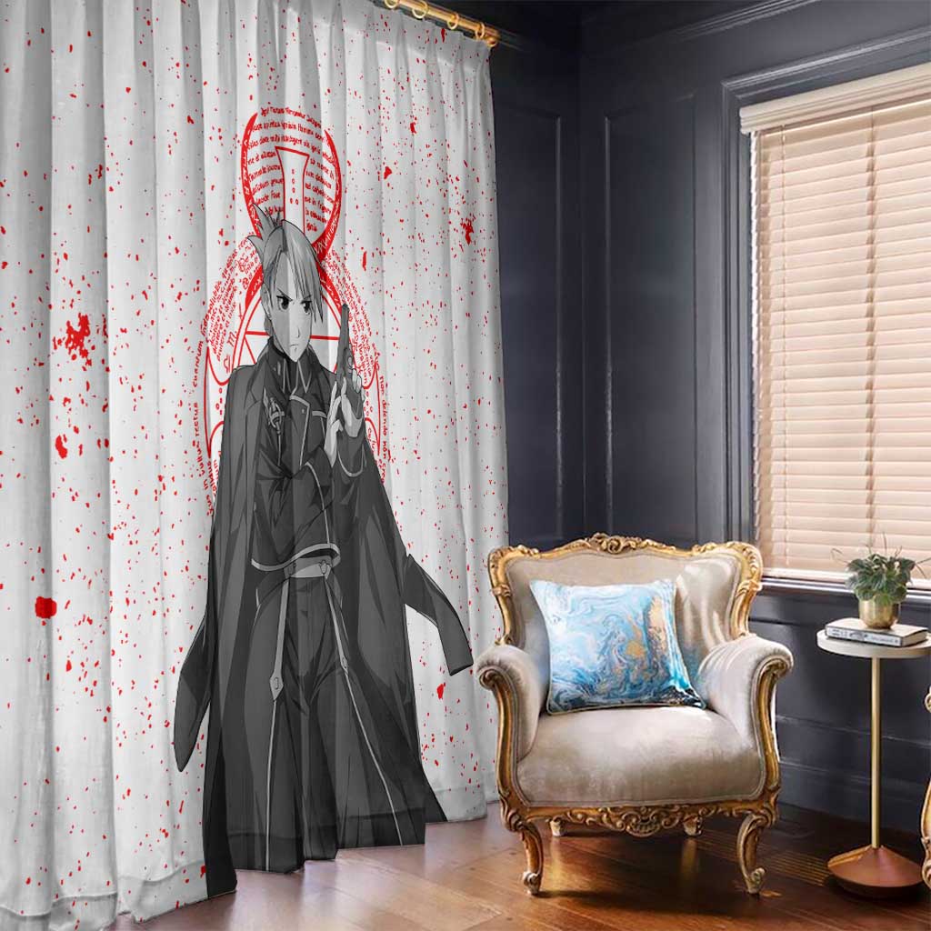 Riza Hawkeye - Fullmetal Alchemist Window Curtain Anime Mix Manga Style