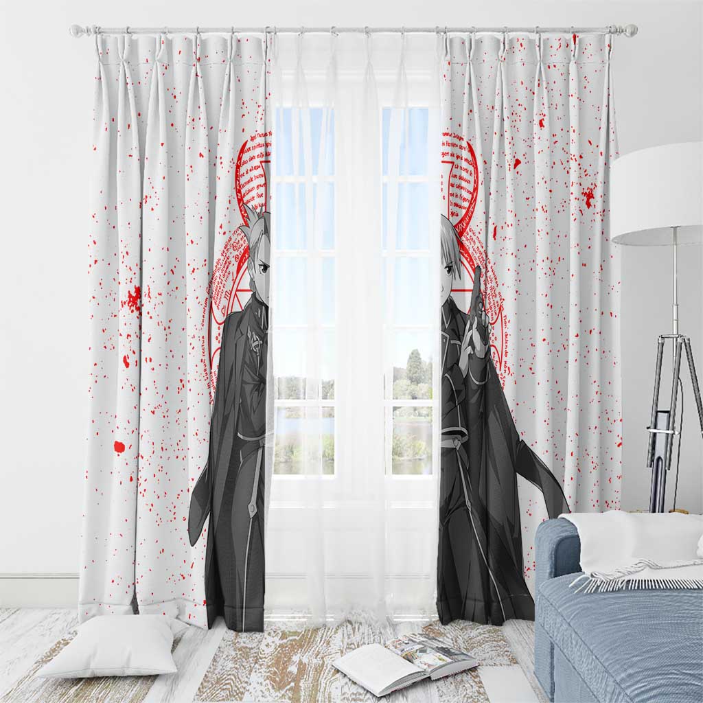 Riza Hawkeye - Fullmetal Alchemist Window Curtain Anime Mix Manga Style
