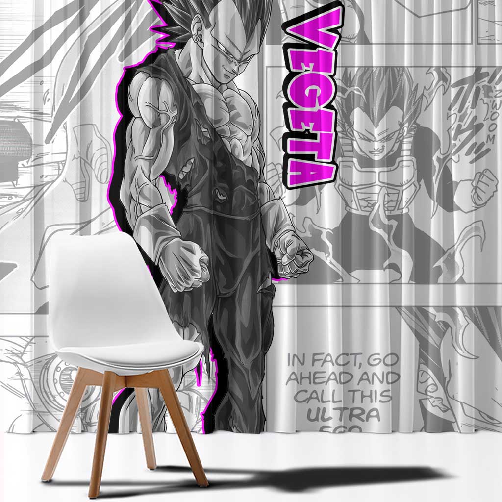 Vegeta - Dragonball Window Curtain Anime Mix Manga Style