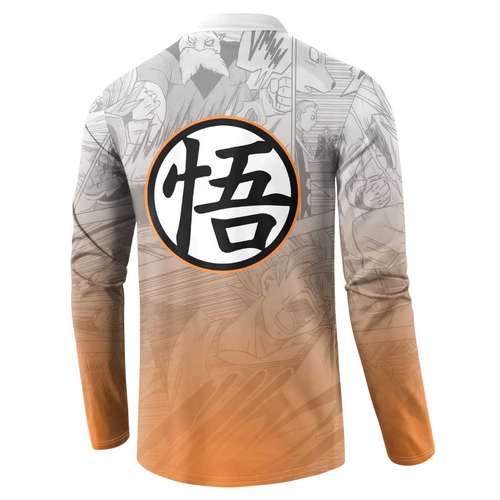 Goku - Dragonball Button Sweatshirt Anime Mix Manga Style