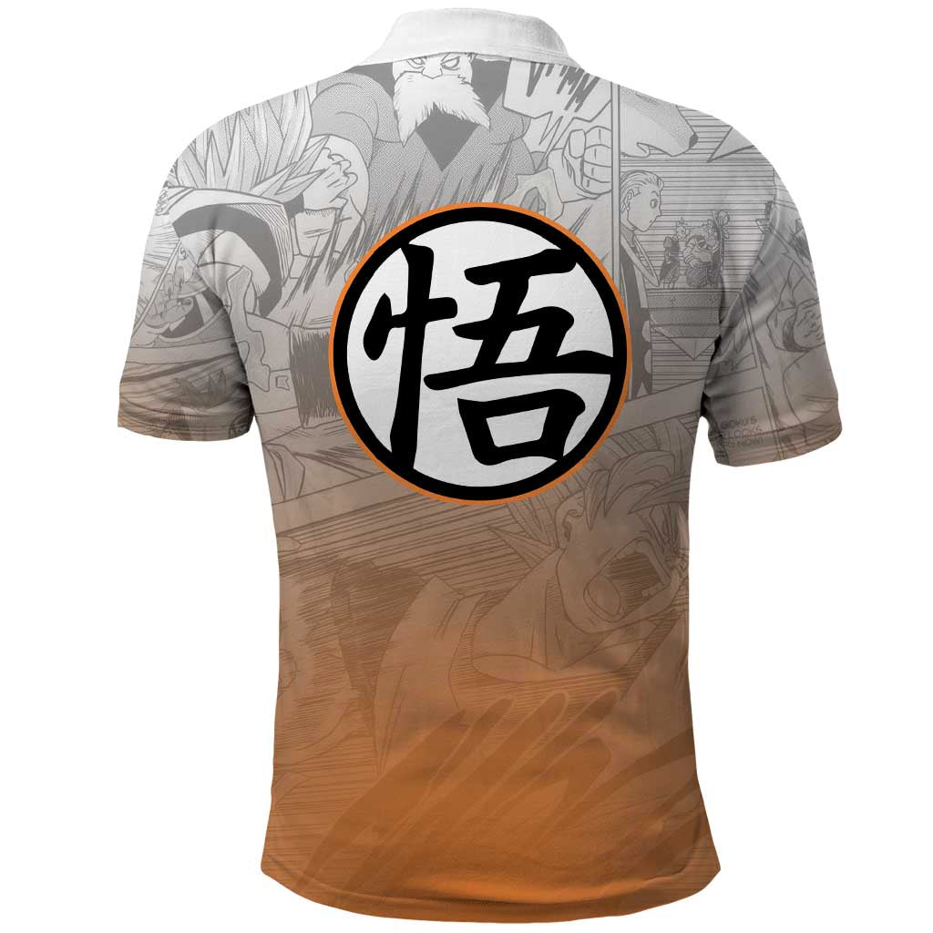 Goku - Dragonball Polo Shirt Anime Mix Manga Style