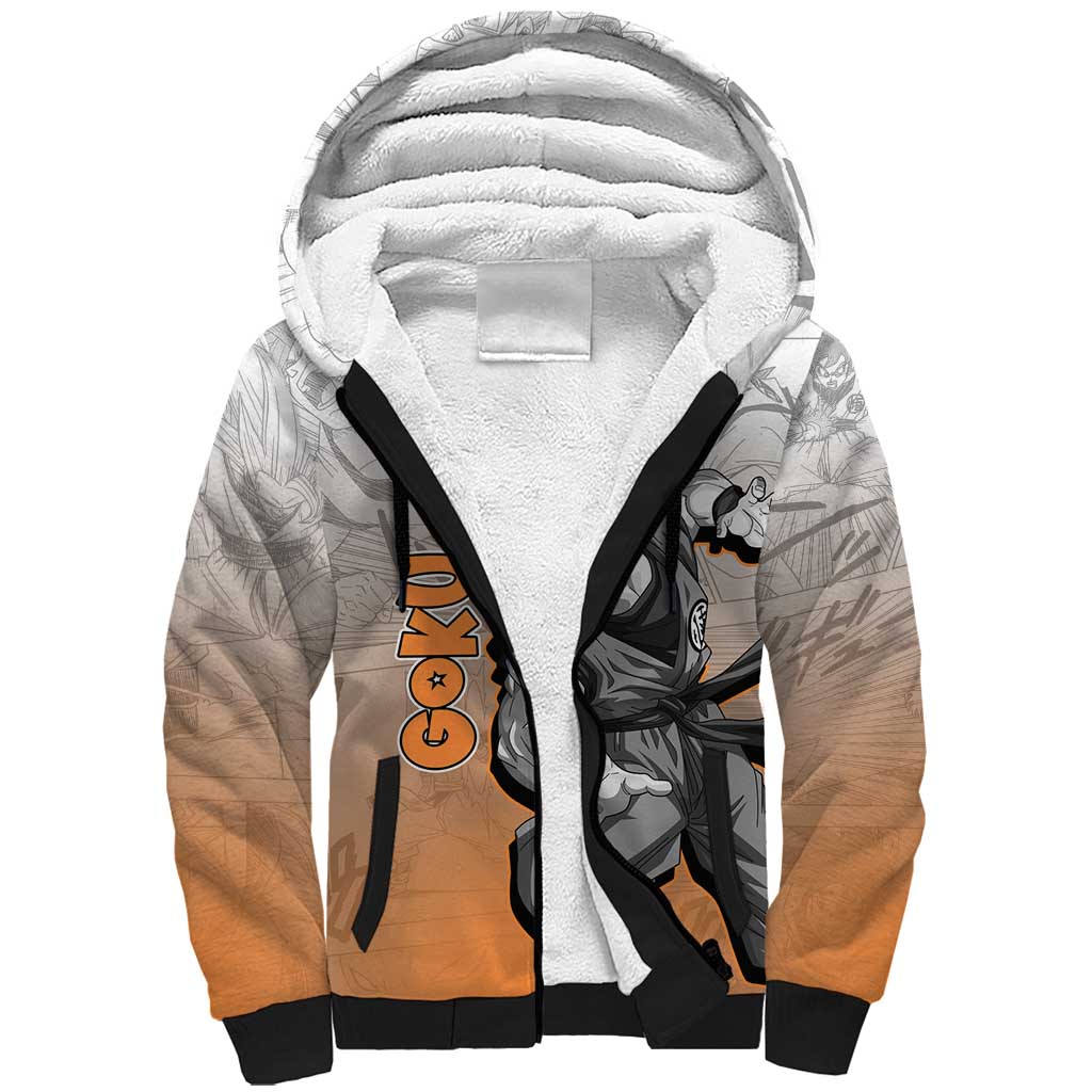 Goku - Dragonball Sherpa Hoodie Anime Mix Manga Style