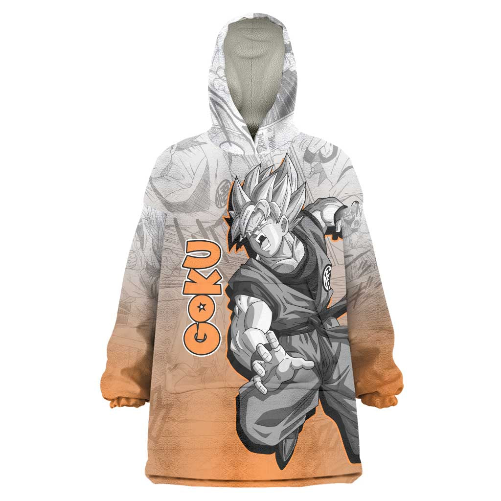 Goku - Dragonball Wearable Blanket Hoodie Anime Mix Manga Style