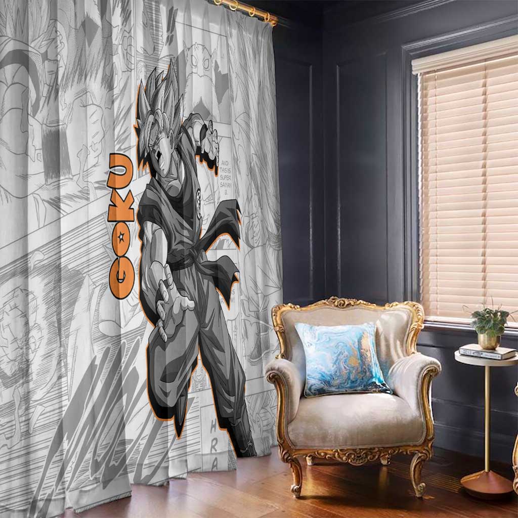 Goku - Dragonball Window Curtain Anime Mix Manga Style