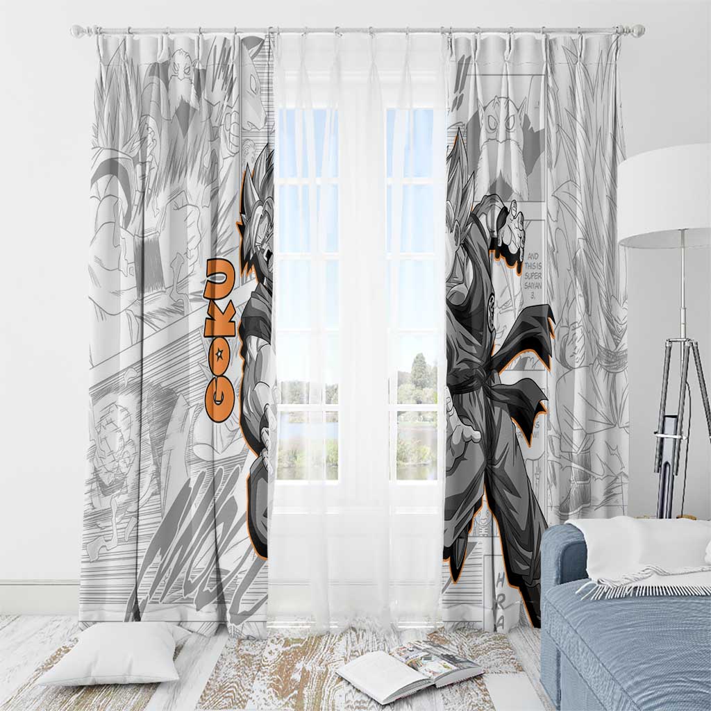 Goku - Dragonball Window Curtain Anime Mix Manga Style
