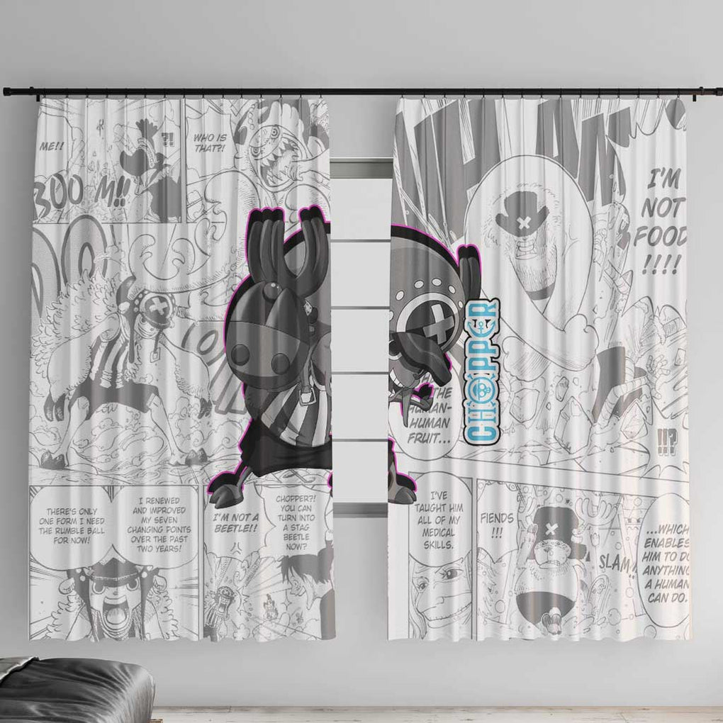 Cute Chopper - One Piece Window Curtain Anime Mix Manga Style