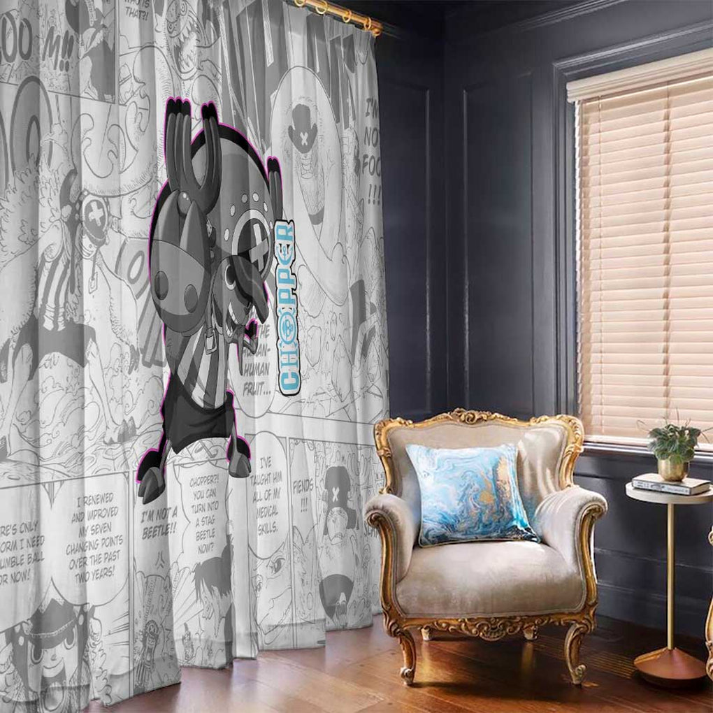 Cute Chopper - One Piece Window Curtain Anime Mix Manga Style