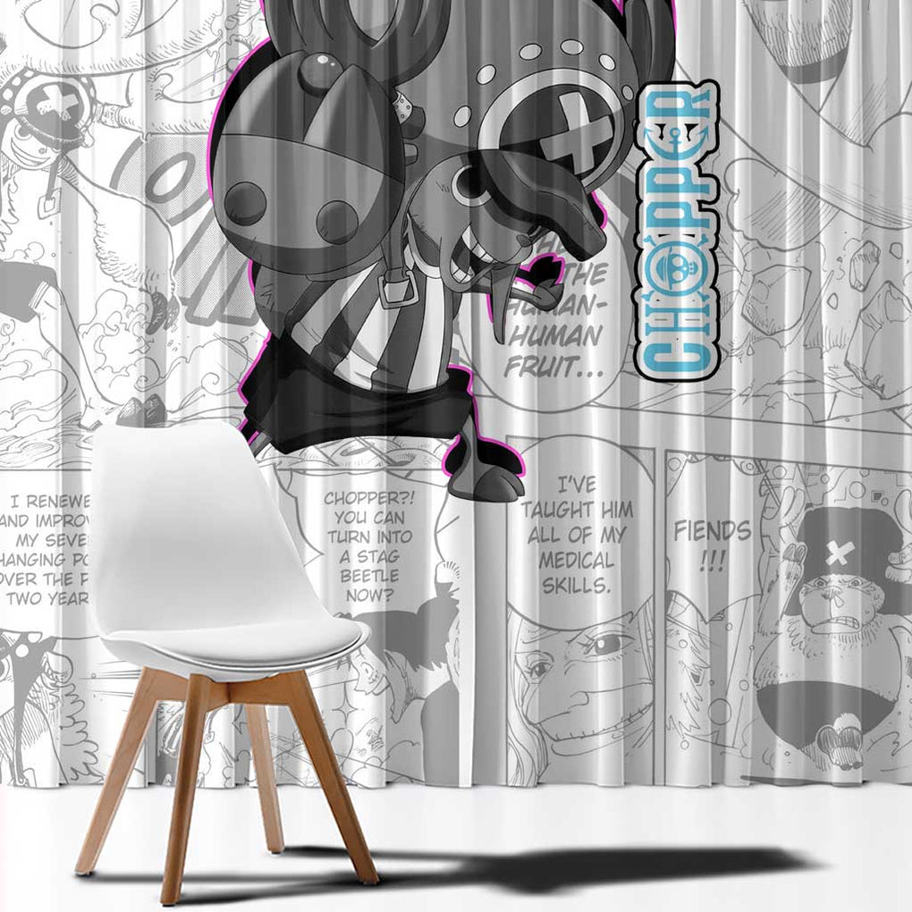 Cute Chopper - One Piece Window Curtain Anime Mix Manga Style