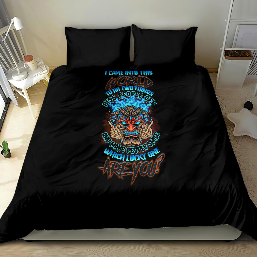 which-lucky-one-are-you-skull-tiki-bedding-set
