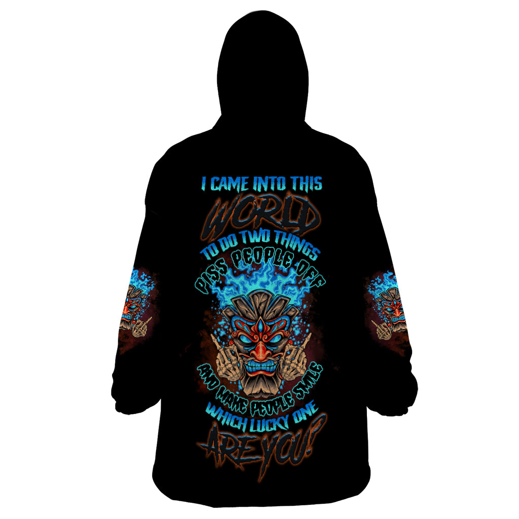 which-lucky-one-are-you-skull-tiki-wearable-blanket-hoodie