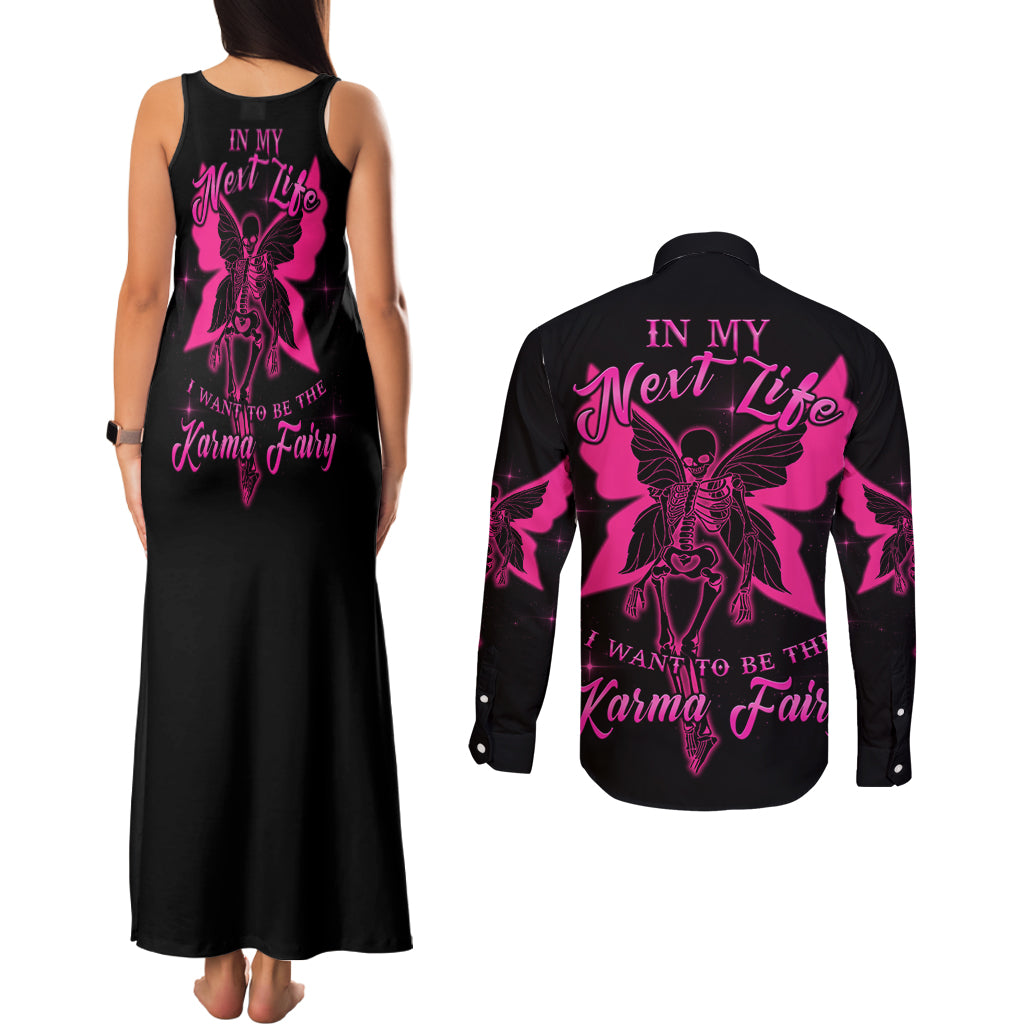 in-my-next-life-i-want-to-be-the-karma-fairy-couples-matching-tank-maxi-dress-and-long-sleeve-button-shirt