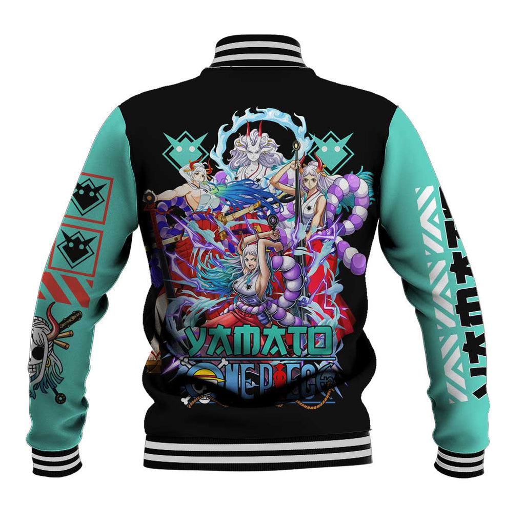 Yamato V3 One Piece Baseball Jacket Abtract Style