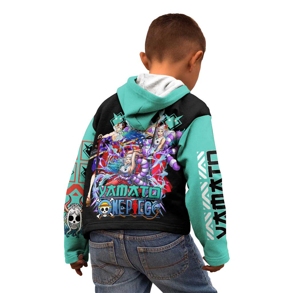 Yamato V3 One Piece Kid Hoodie Abtract Style