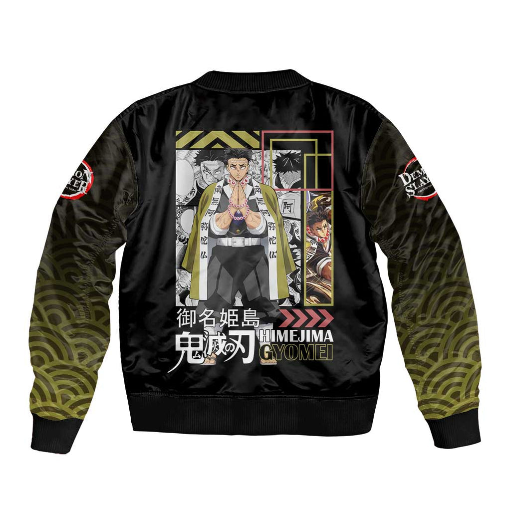 Gyomei Himejima - Kimesu No Yaiba Bomber Jacket Japan Anime Style