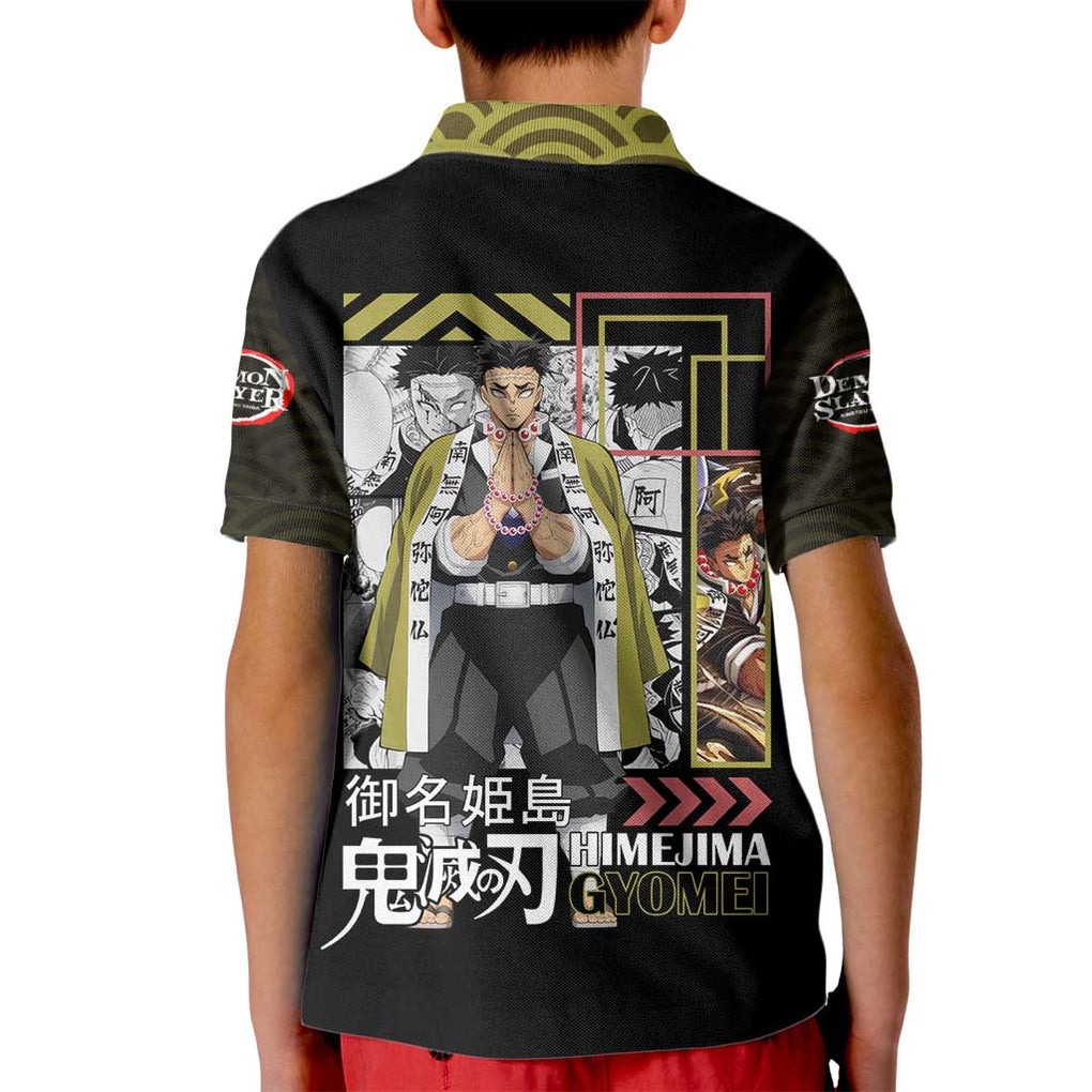 Gyomei Himejima - Kimesu No Yaiba Kid Polo Shirt Japan Anime Style