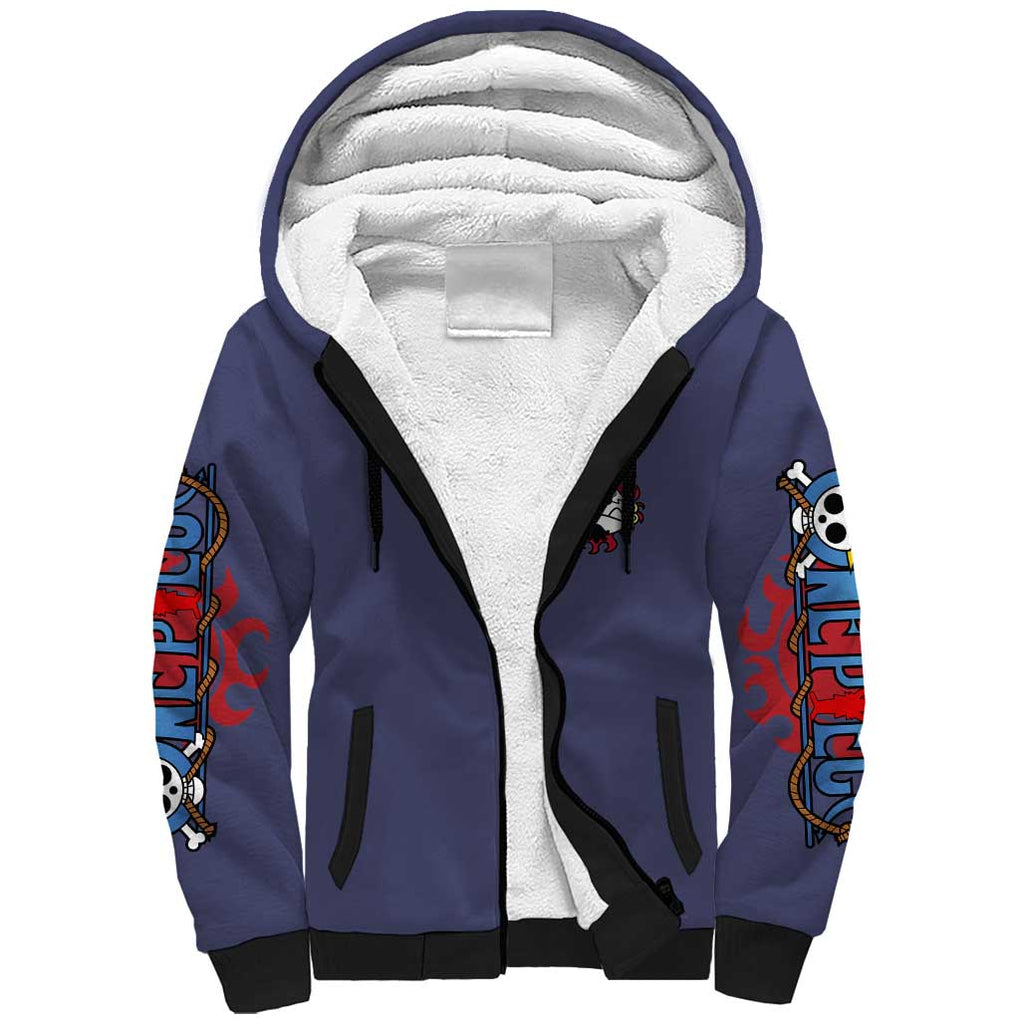 Jinbei One Piece Sherpa Hoodie Anime Style