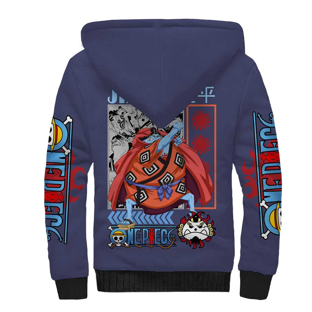 Jinbei One Piece Sherpa Hoodie Anime Style