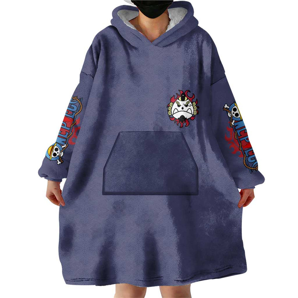 Jinbei One Piece Wearable Blanket Hoodie Anime Style
