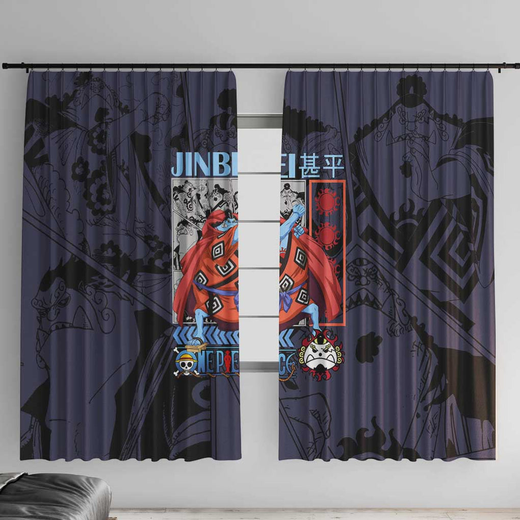 Jinbei One Piece Window Curtain Anime Style