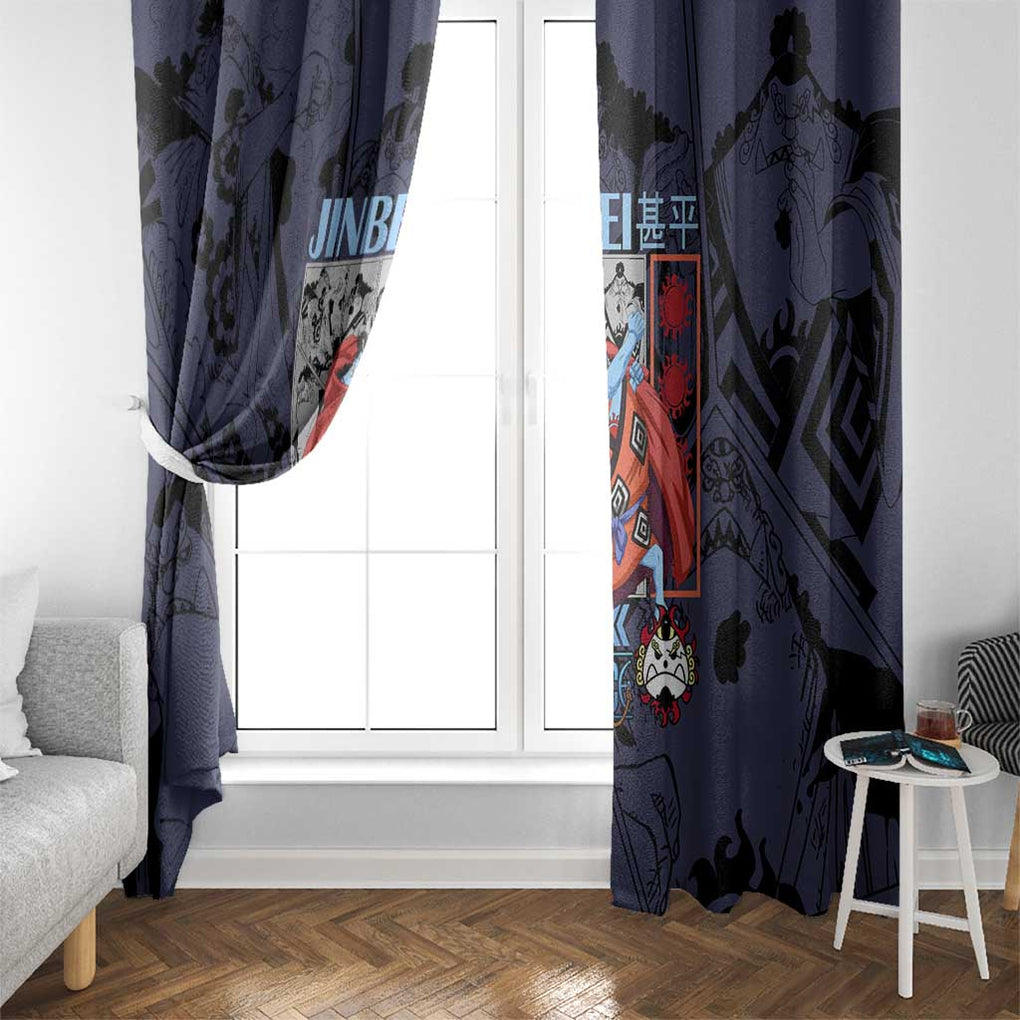 Jinbei One Piece Window Curtain Anime Style