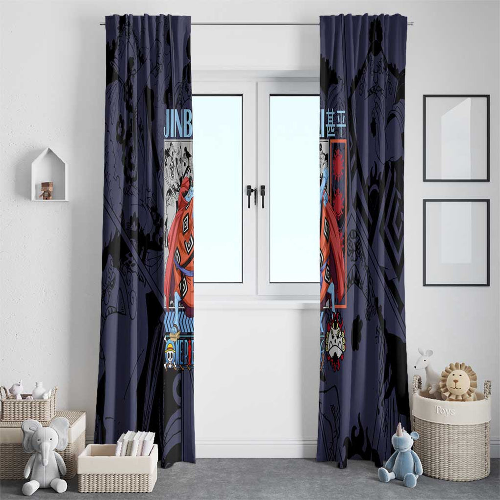Jinbei One Piece Window Curtain Anime Style