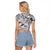 Straw Hat Wanted Pattern One Piece Raglan Cropped T Shirt Anime Mix Manga Style