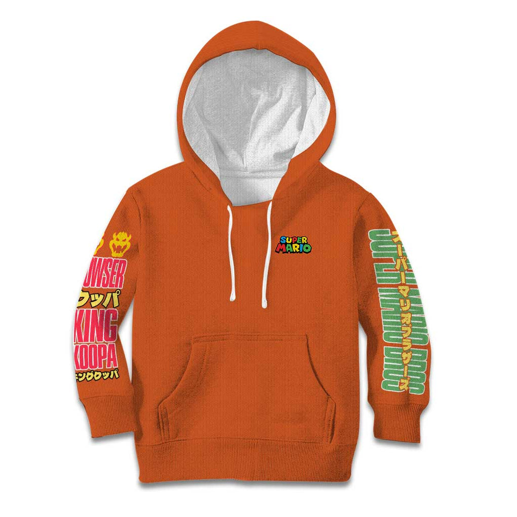 Bowser Mario Bros Kid Hoodie Anime Style