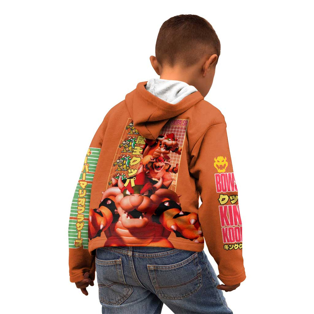 Bowser Mario Bros Kid Hoodie Anime Style