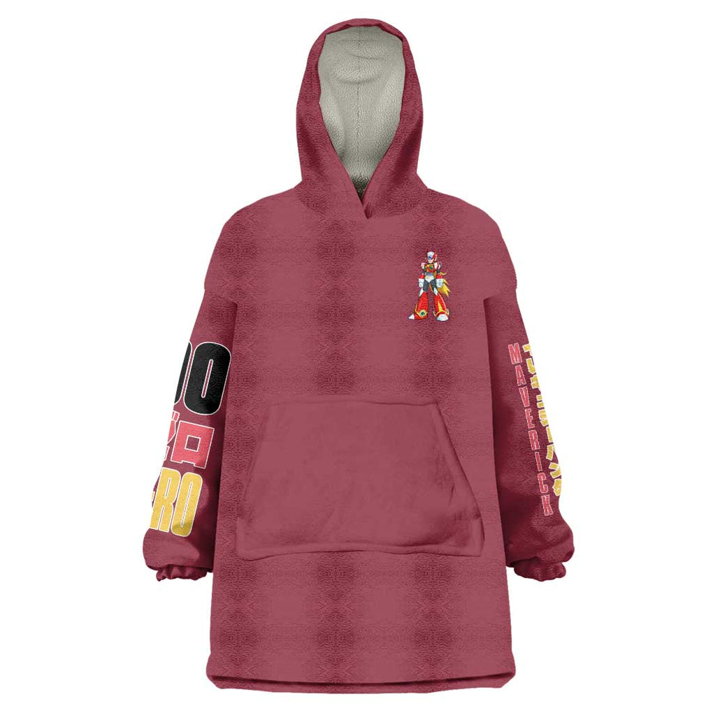 Zero Mega Man Wearable Blanket Hoodie Anime Style