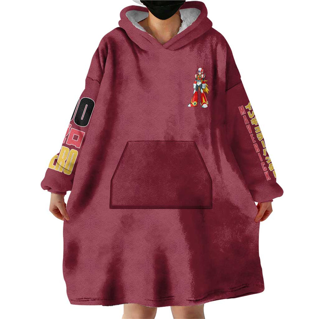 Zero Mega Man Wearable Blanket Hoodie Anime Style