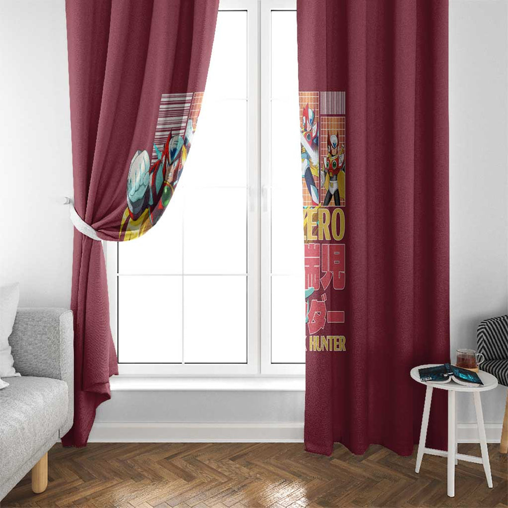 Zero Mega Man Window Curtain Anime Style