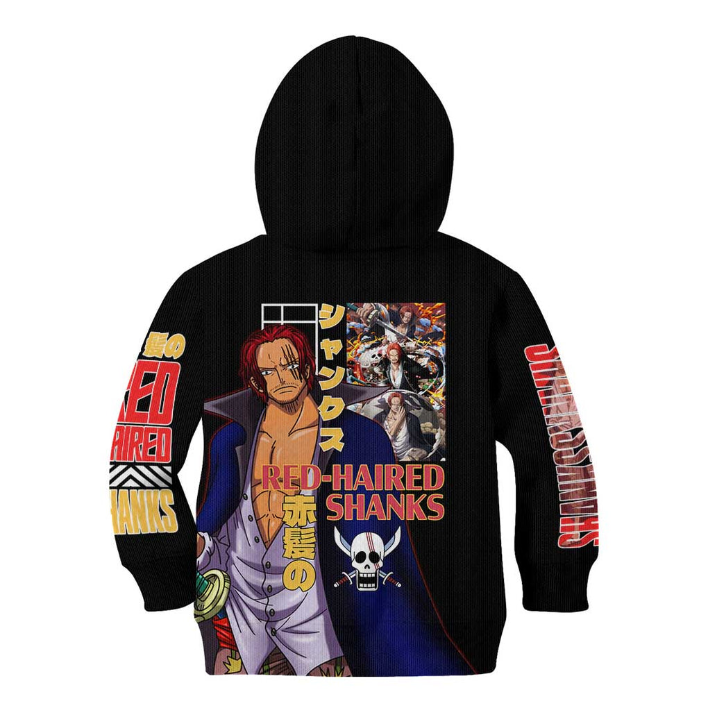 Shanks V2 One Piece Kid Hoodie Anime Style