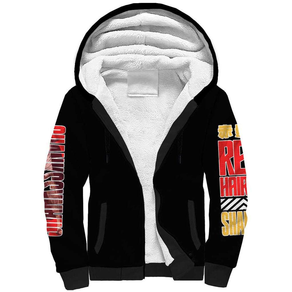 Shanks V2 One Piece Sherpa Hoodie Anime Style