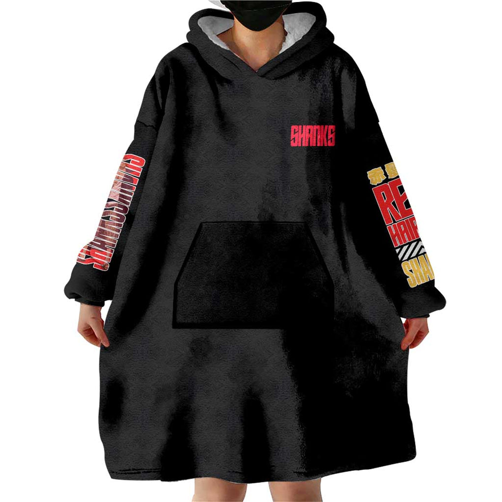 Shanks V2 One Piece Wearable Blanket Hoodie Anime Style