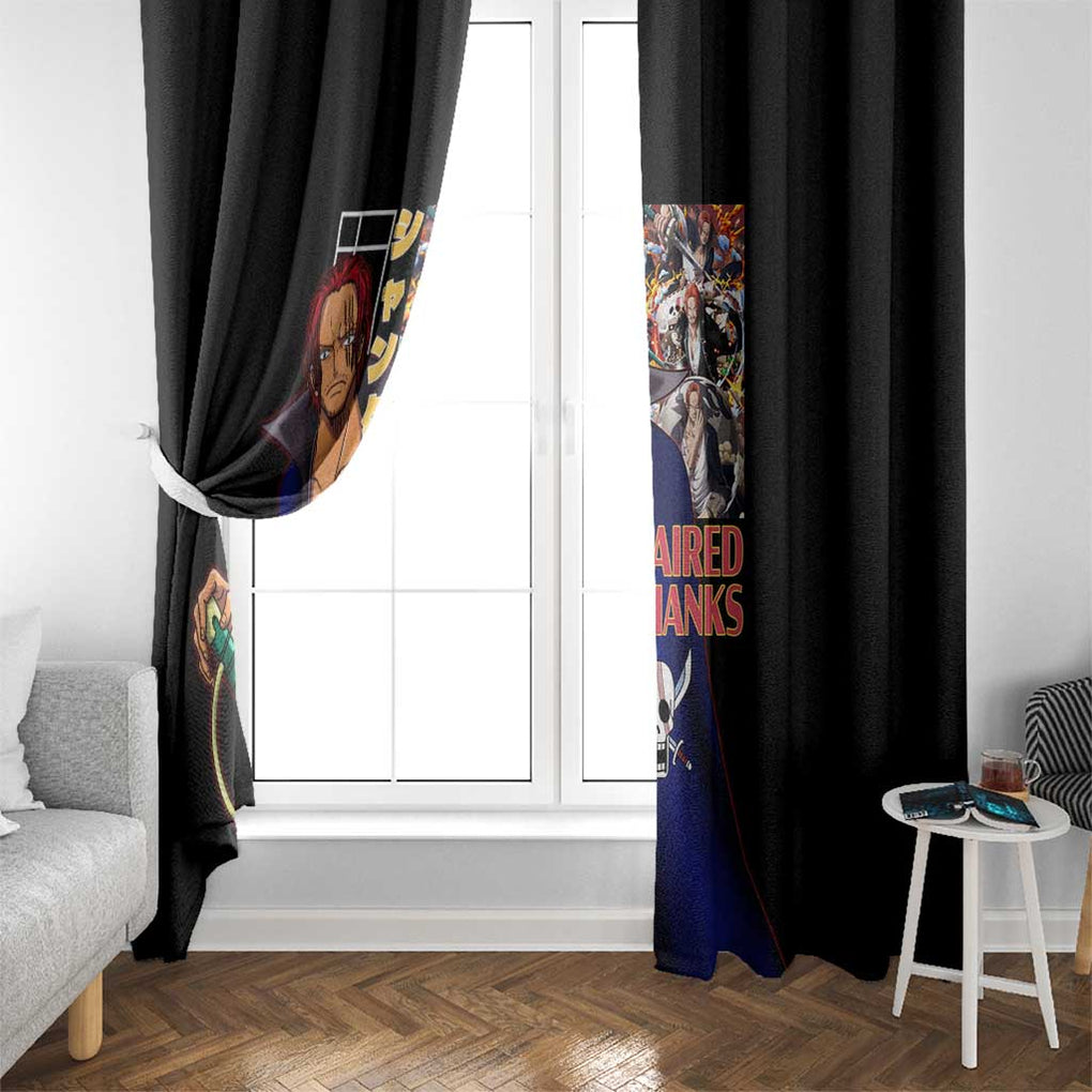 Shanks V2 One Piece Window Curtain Anime Style