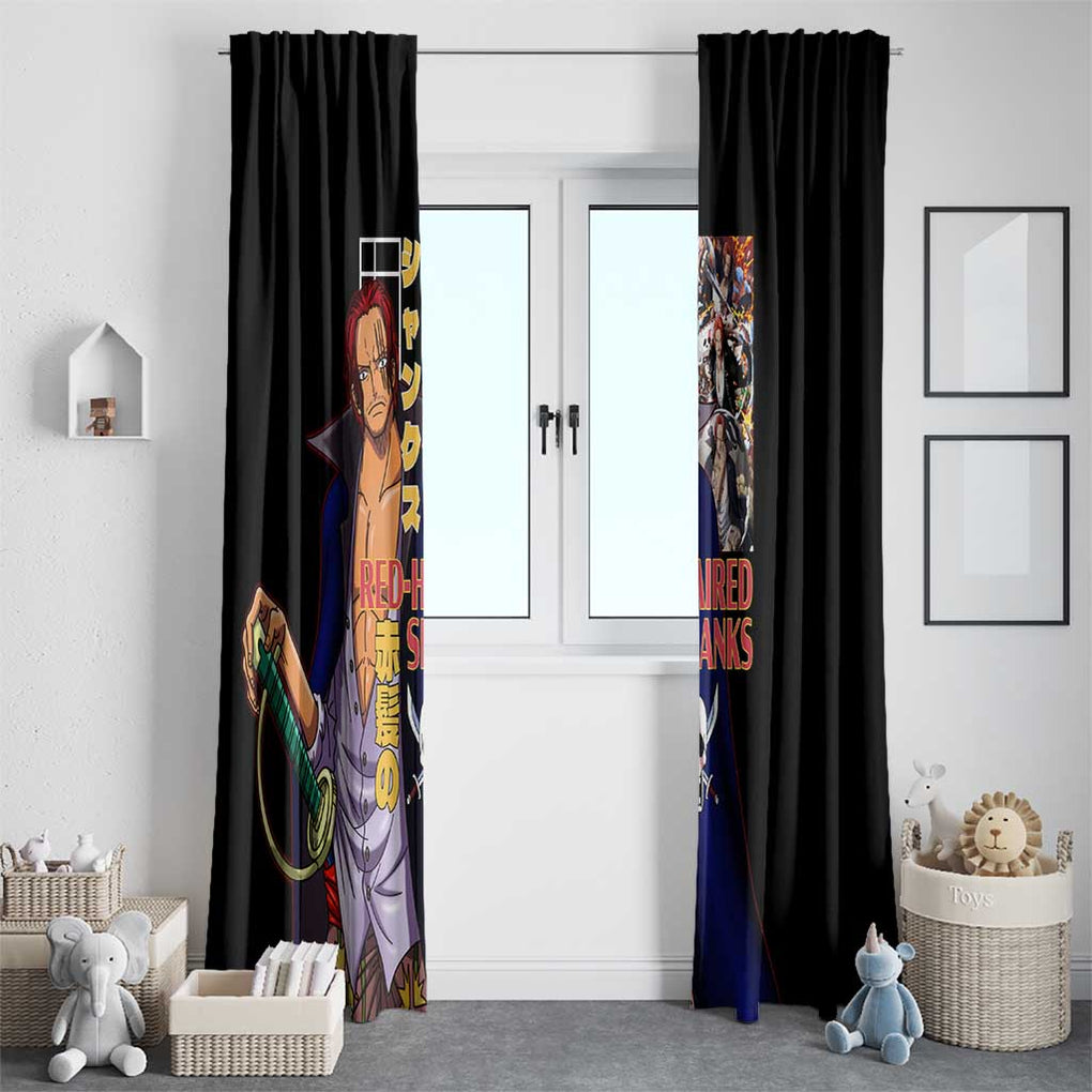 Shanks V2 One Piece Window Curtain Anime Style