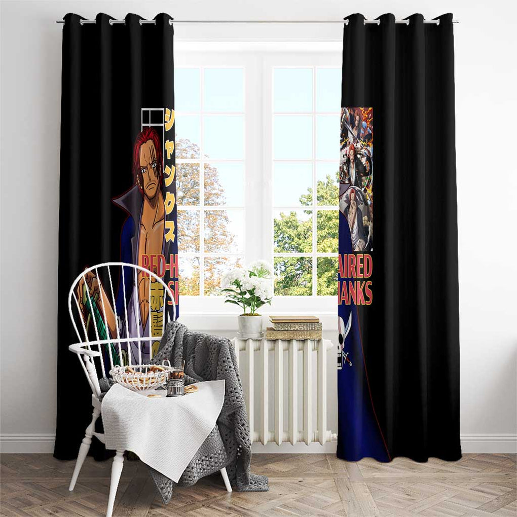 Shanks V2 One Piece Window Curtain Anime Style