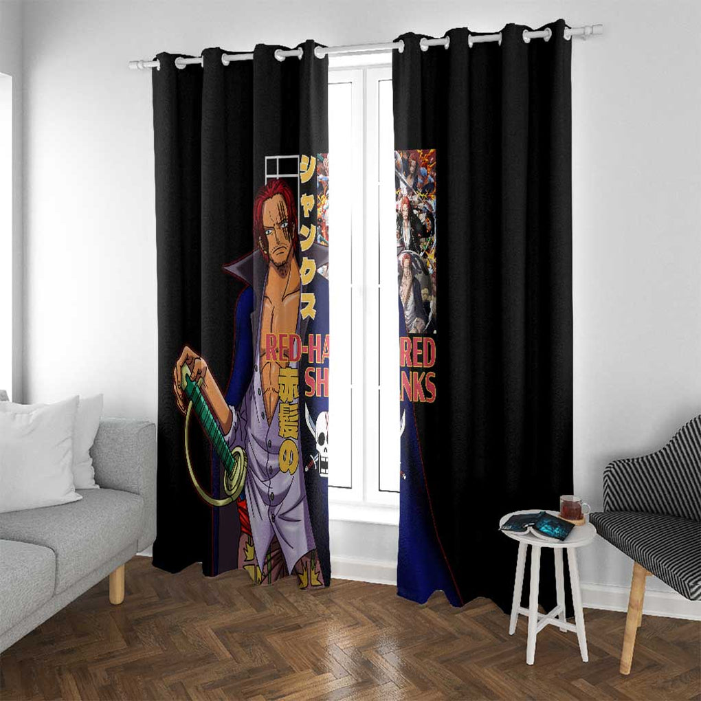 Shanks V2 One Piece Window Curtain Anime Style