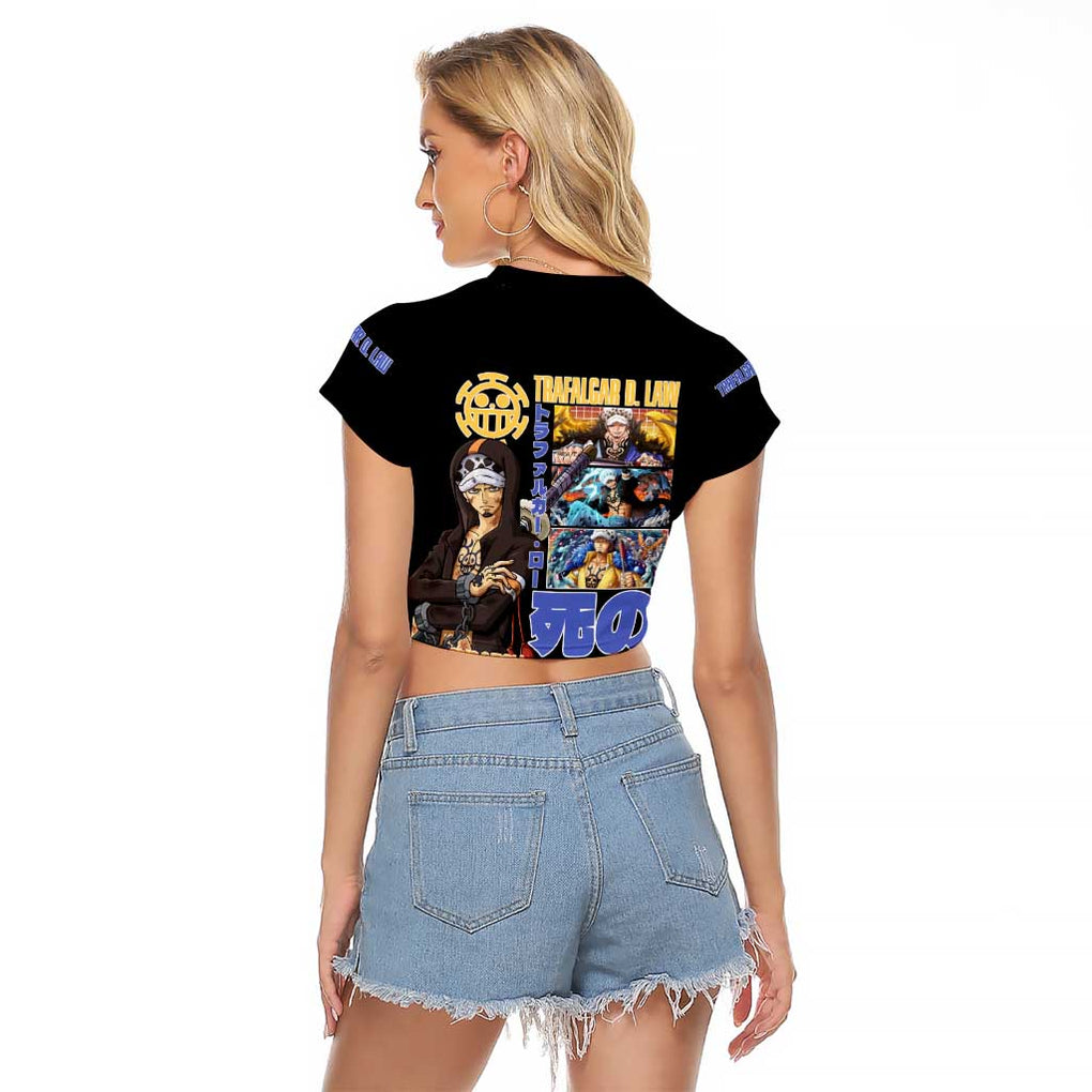 Trafalgar D. Law V3 One Piece Raglan Cropped T Shirt Anime Style