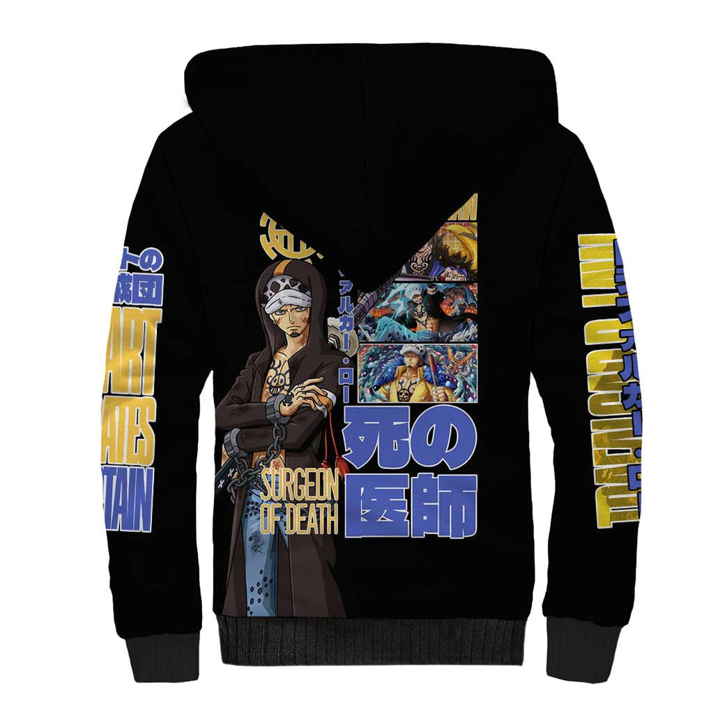 Trafalgar D. Law V3 One Piece Sherpa Hoodie Anime Style