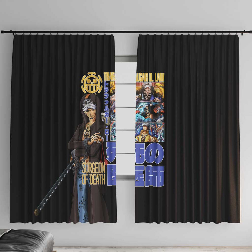 Trafalgar D. Law V3 One Piece Window Curtain Anime Style