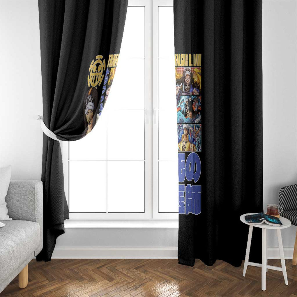 Trafalgar D. Law V3 One Piece Window Curtain Anime Style