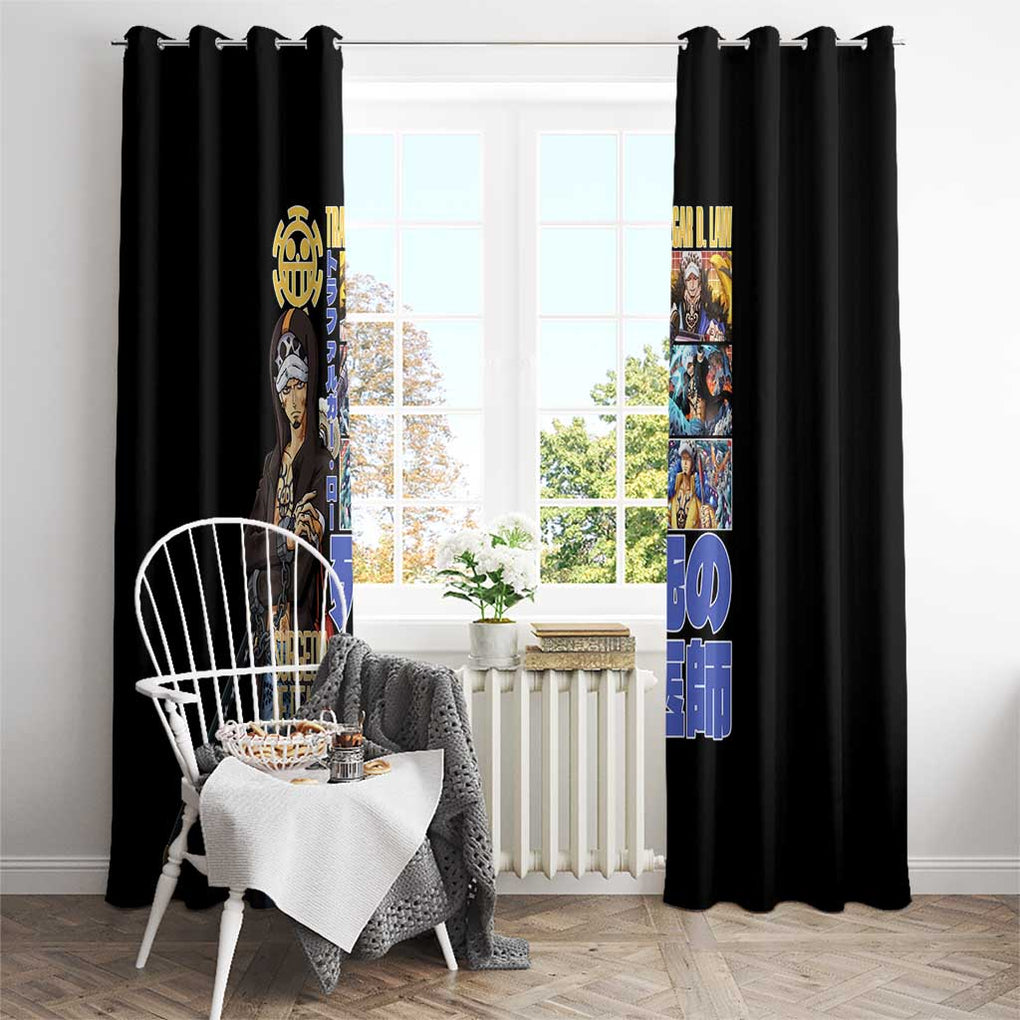 Trafalgar D. Law V3 One Piece Window Curtain Anime Style