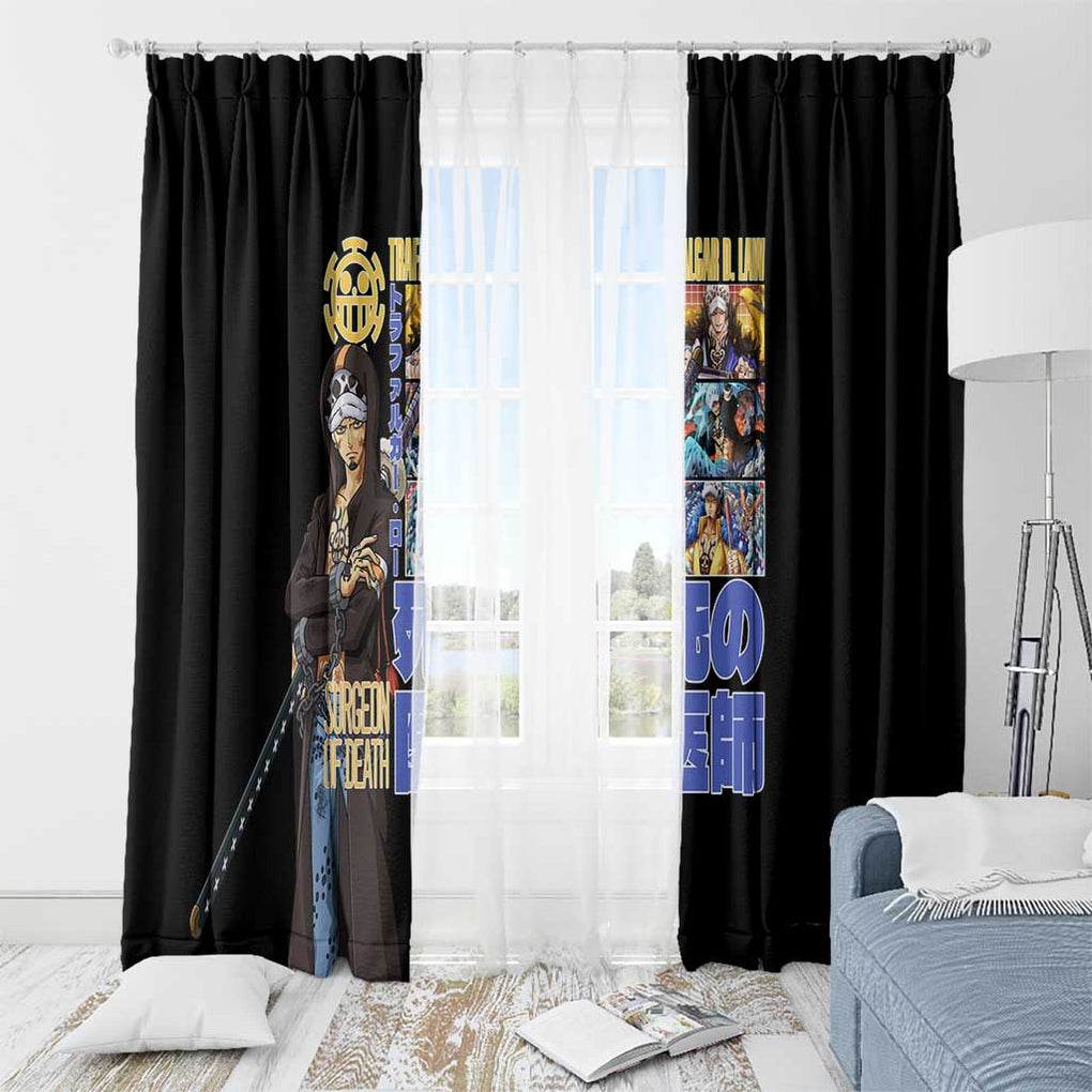 Trafalgar D. Law V3 One Piece Window Curtain Anime Style