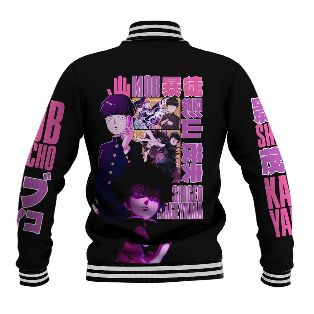 Shigeo Kageyama V3 Mob Psycho 100 Baseball Jacket Anime Style