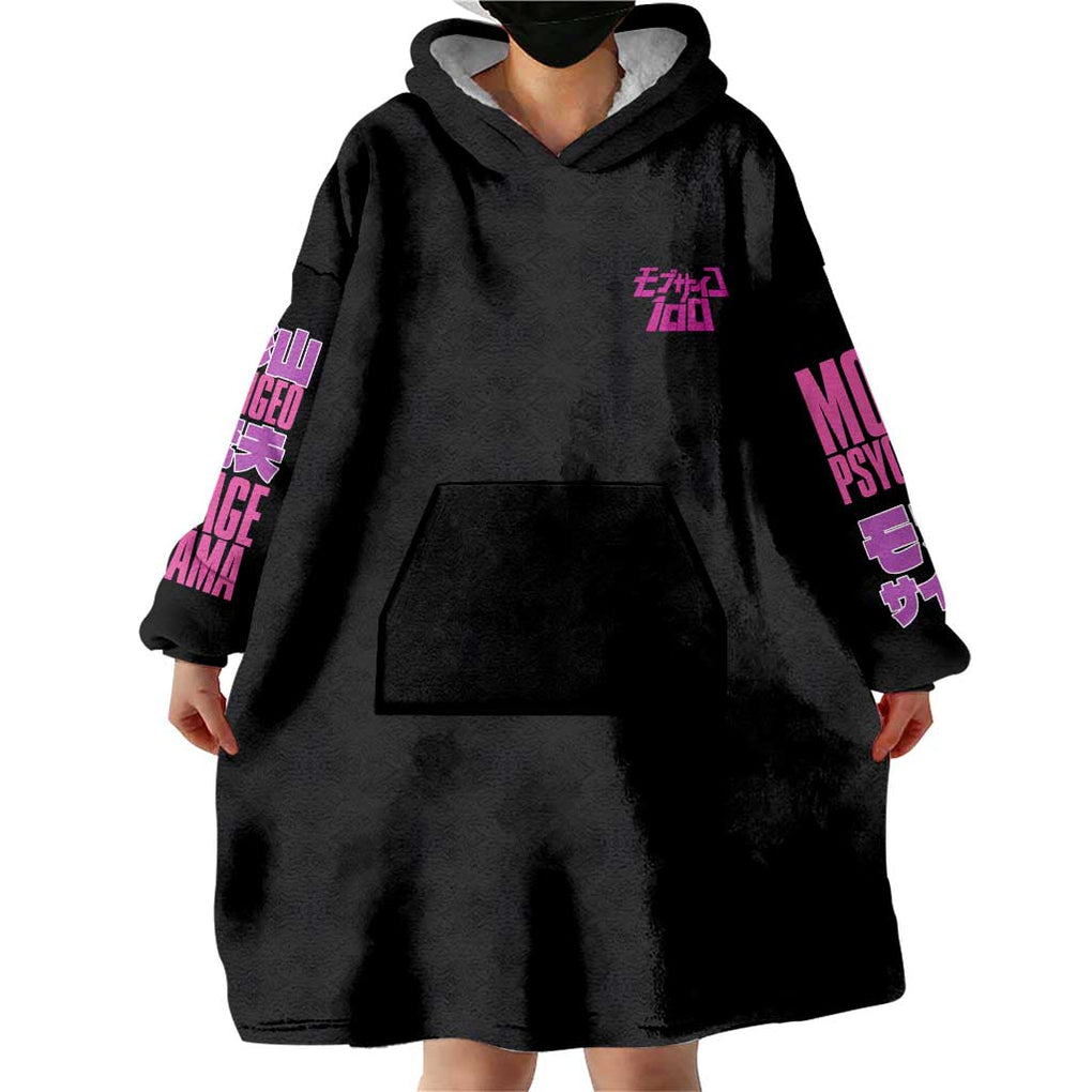 Shigeo Kageyama V3 Mob Psycho 100 Wearable Blanket Hoodie Anime Style