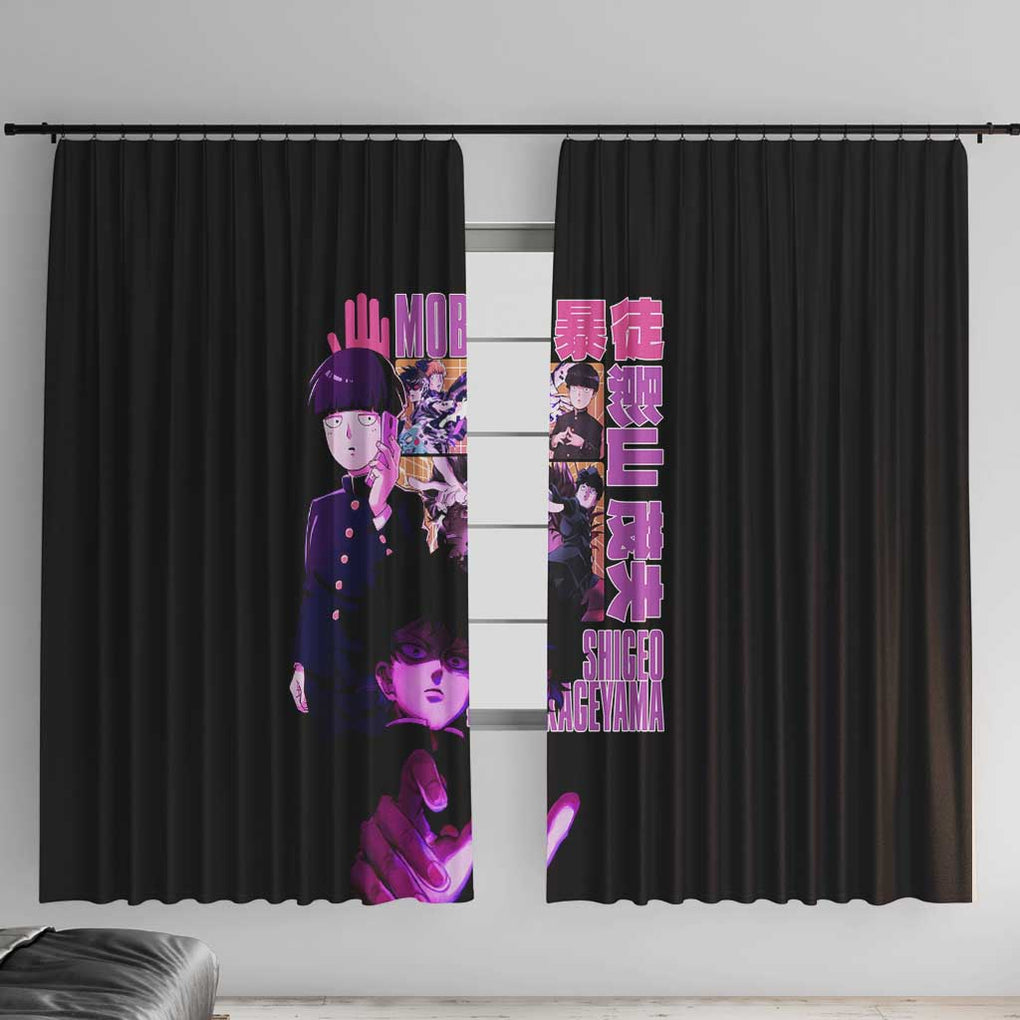 Shigeo Kageyama V3 Mob Psycho 100 Window Curtain Anime Style