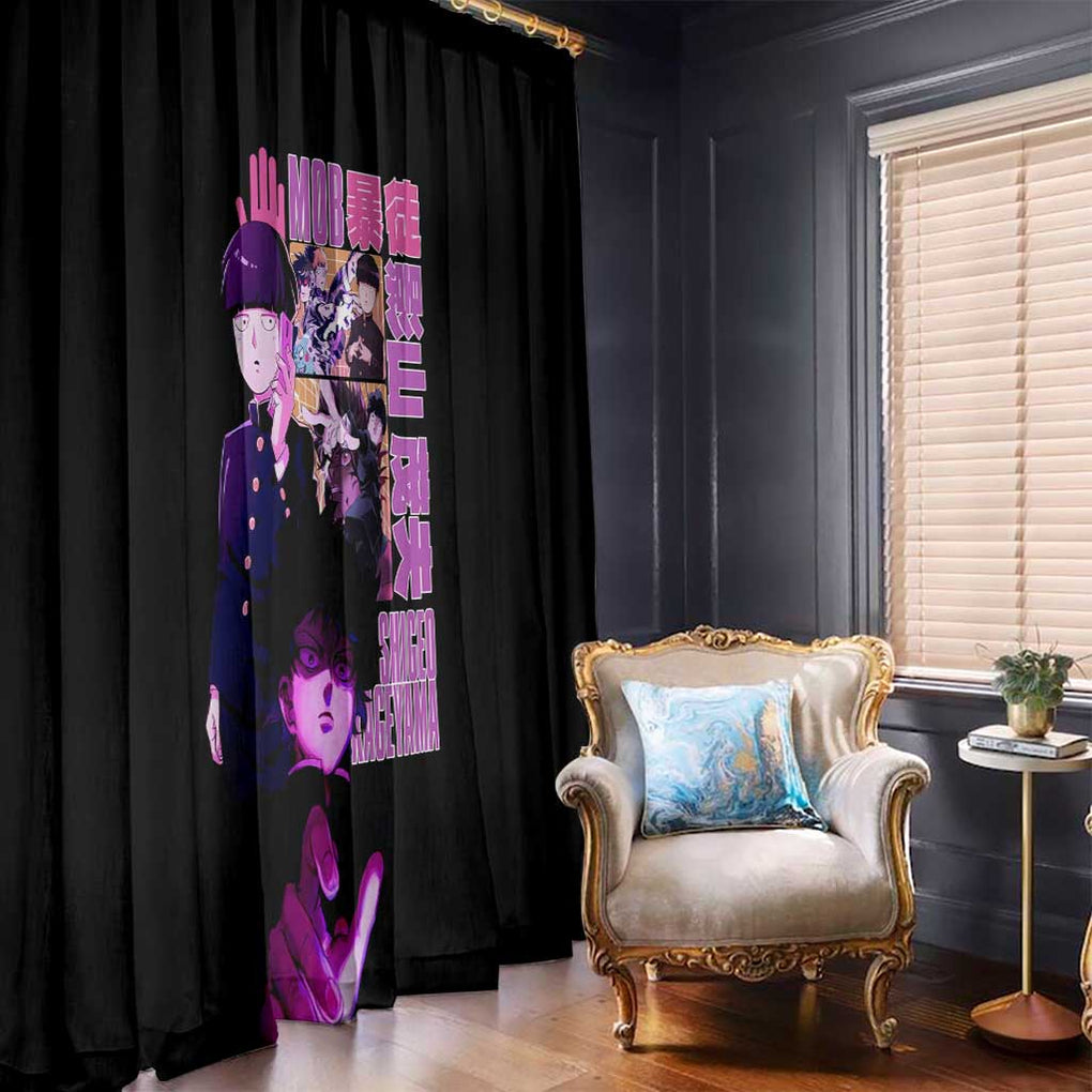 Shigeo Kageyama V3 Mob Psycho 100 Window Curtain Anime Style