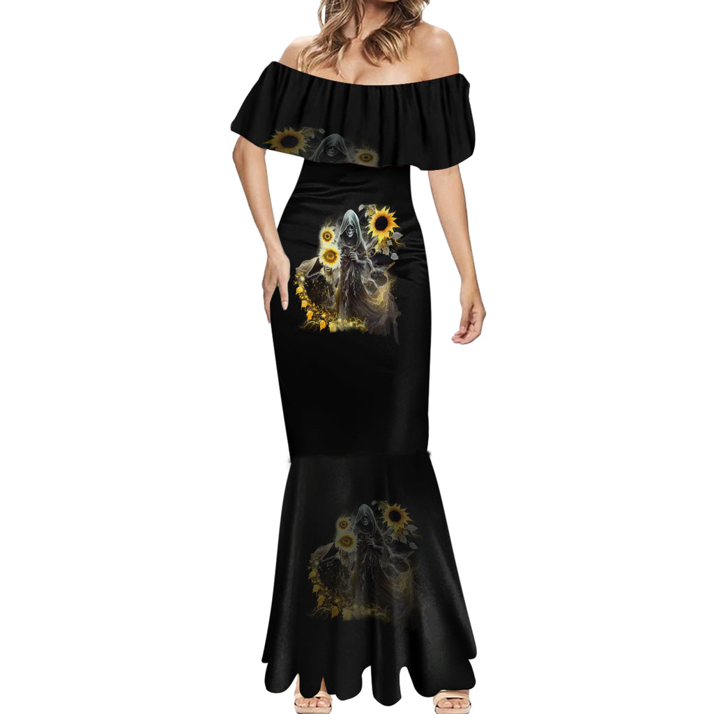 i-am-the-storm-reaper-sunflower-roses-wings-mermaid-dress