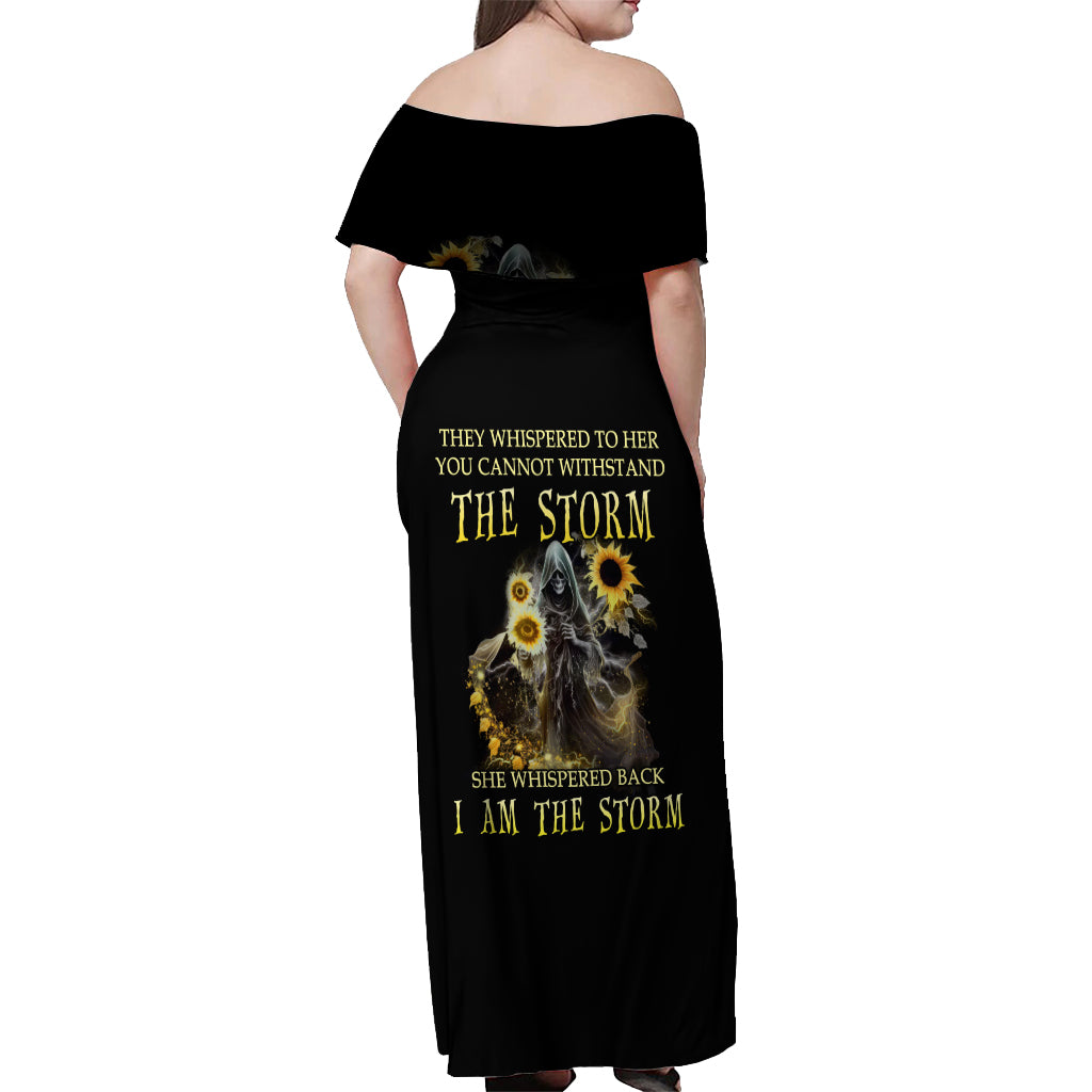 i-am-the-storm-reaper-sunflower-roses-wings-off-shoulder-maxi-dress